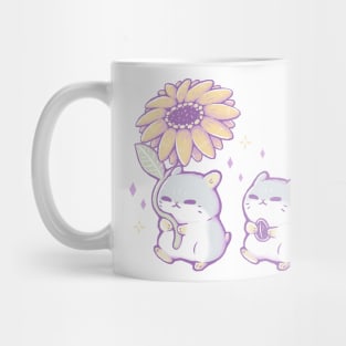 Cute Hamsters whit Sunflower Mug